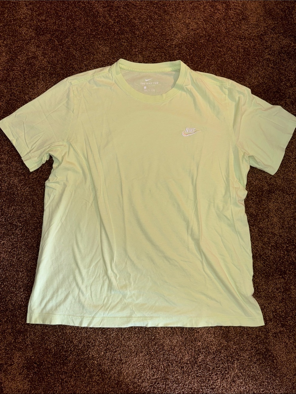 Nike Men’s Light Green Short-Sleeve Logo T-Shirt